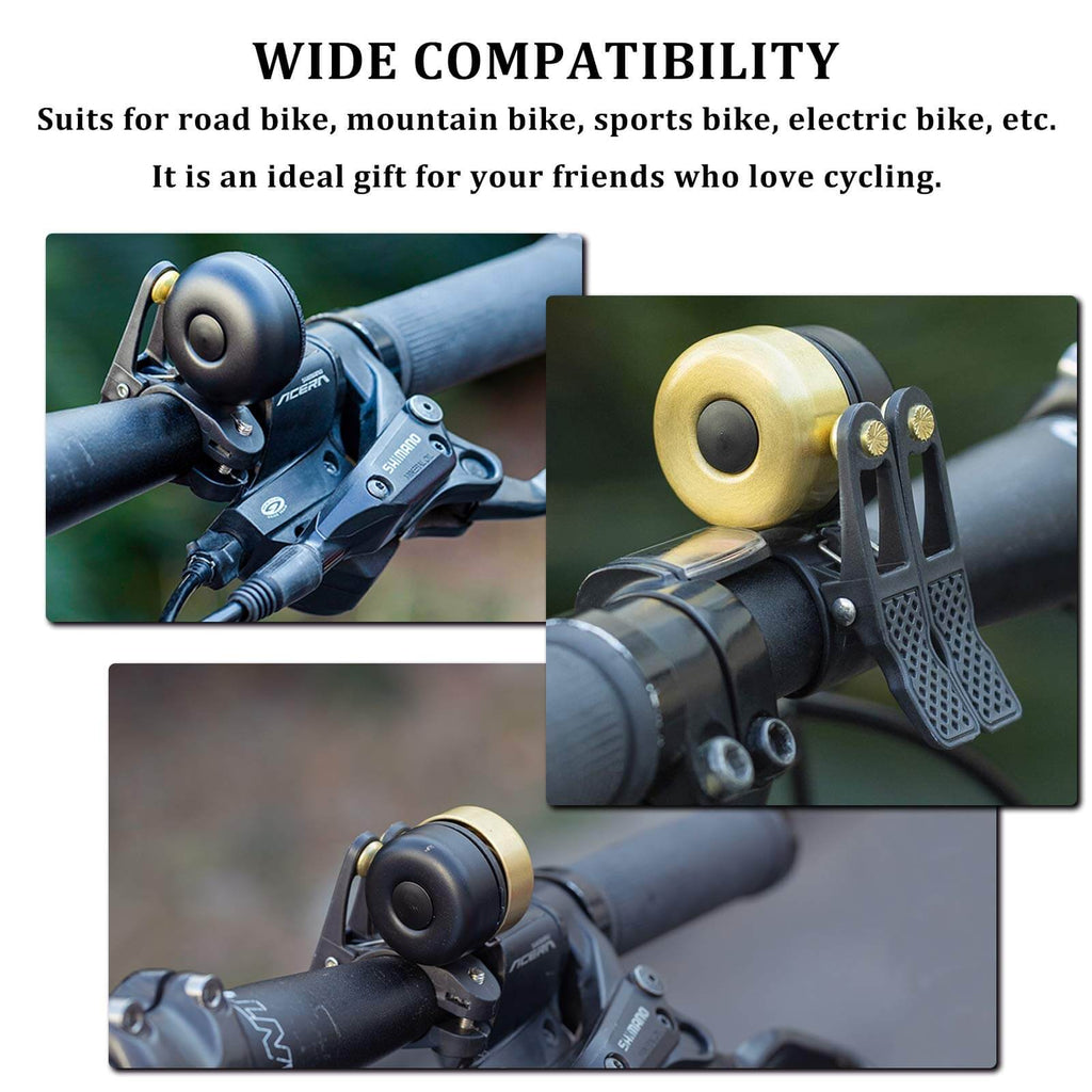 ROCKBROS Classic Brass Fahrradklingel Mini Fahrradglocken 1-2 Ringtone