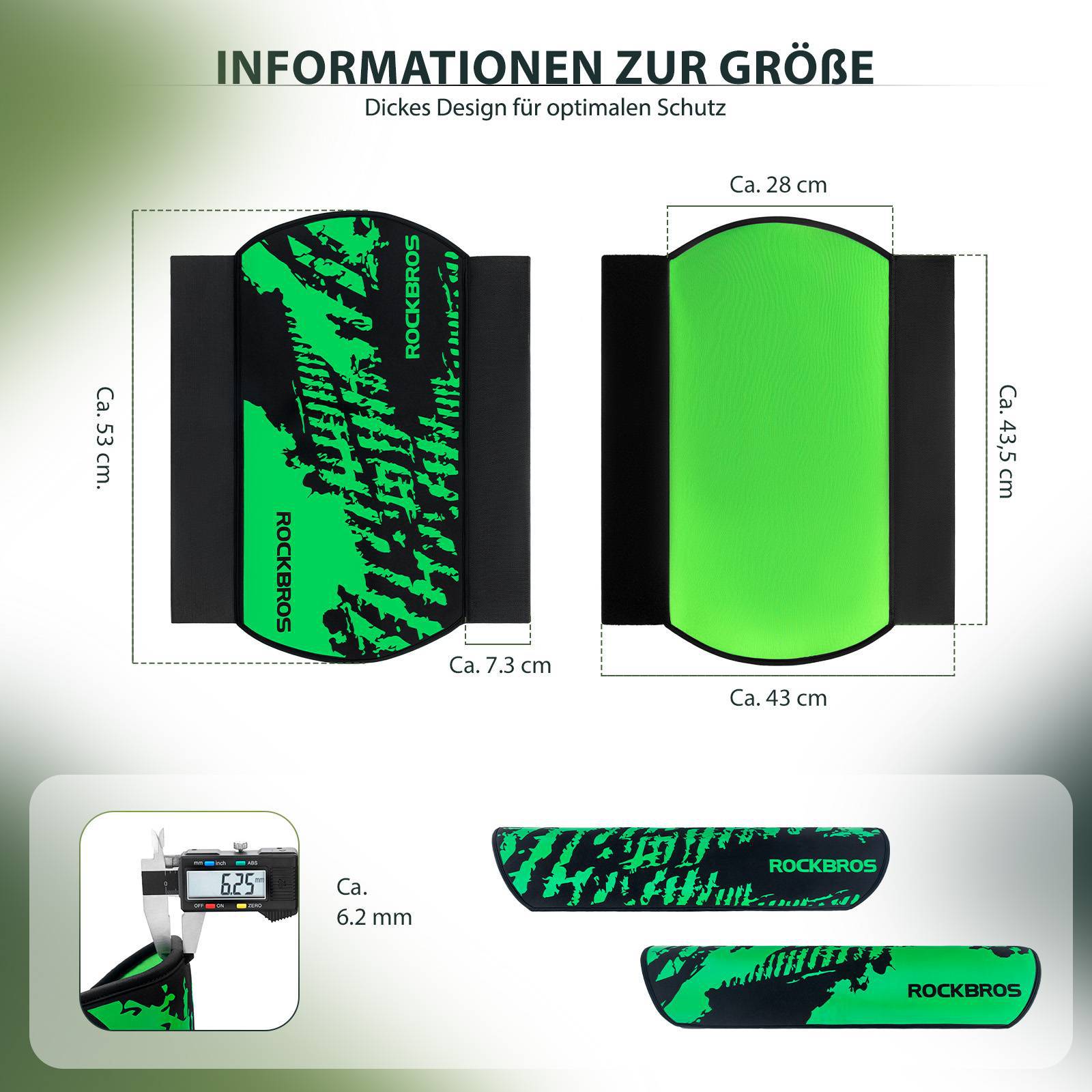 ROCKBROS E-Bike Akku Lackschutz für integrierte Ebike Rahmenakku Schutz vor Kälte