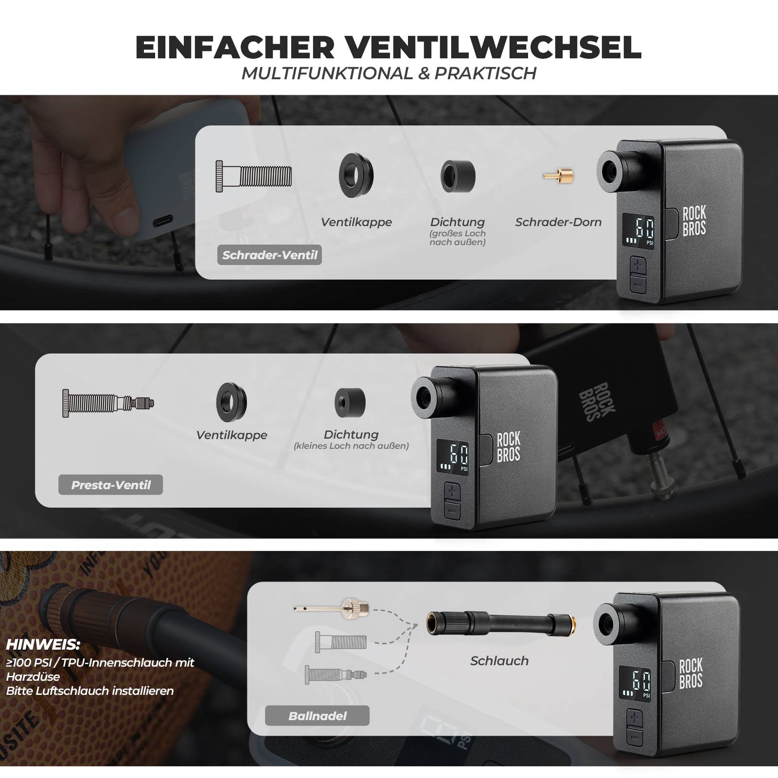 MINI Elektrische Fahrradpumpe AS1 Pro