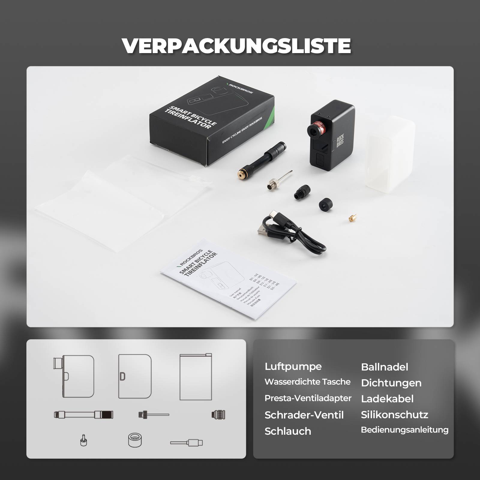 MINI Elektrische Fahrradpumpe AS1 Pro