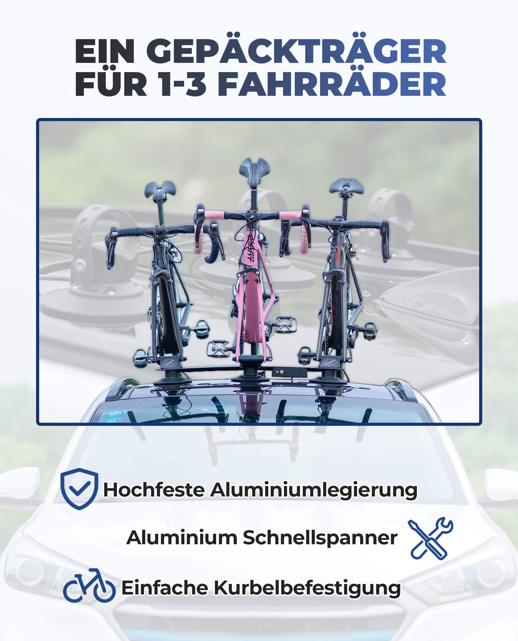 ROCKBROS Elektrischer Fahrradträger mit Saugnapf