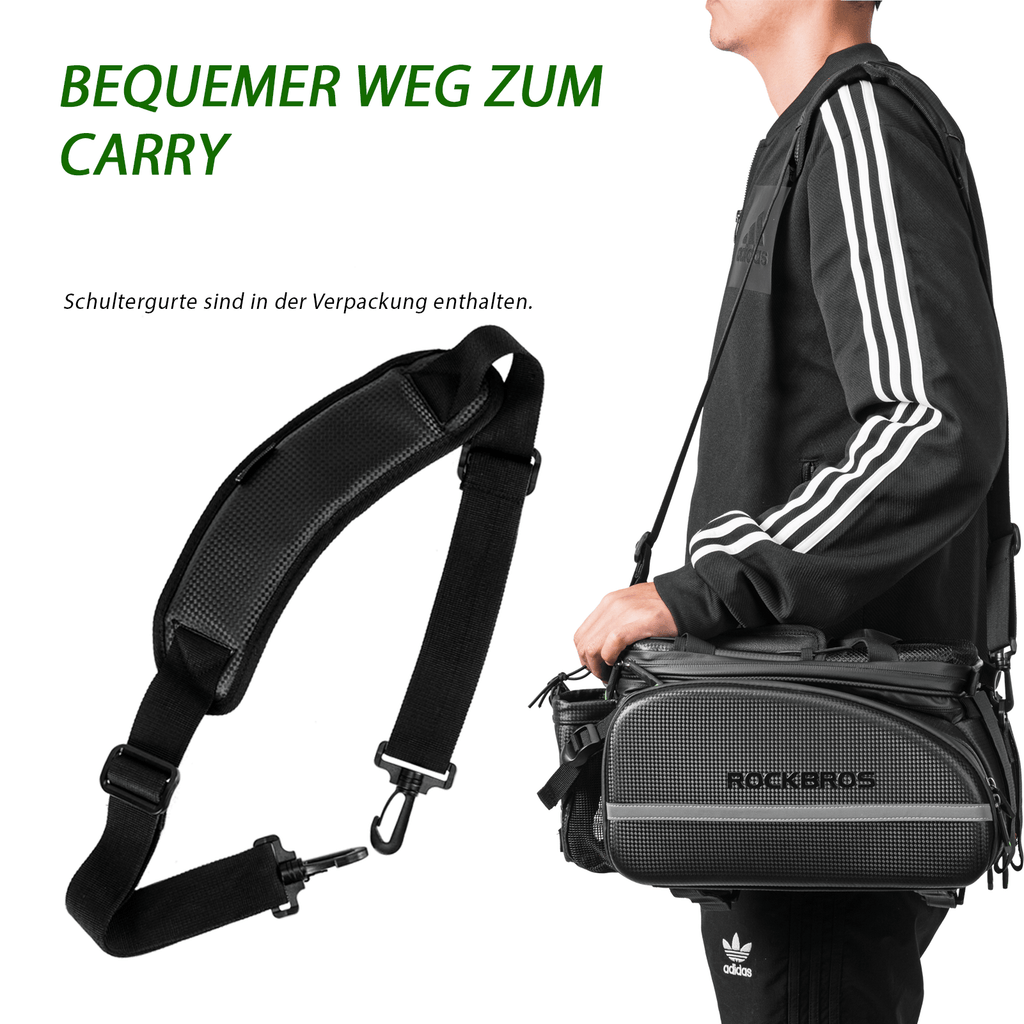 ROCKBROS Fahrrad Gepäckträgertasche 10-35L Wasserdicht Transporttasche