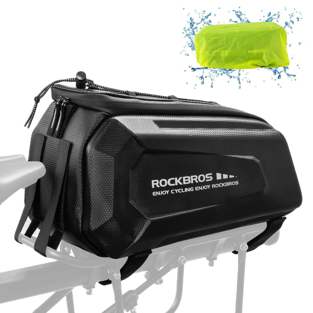 Fahrrad-Gepäckträgertasche, 9L, wasserabweisend – inkl. Regenhülle & verstellbarem Schultergurt