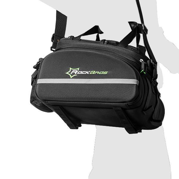 ROCKBROS Fahrrad Gepäckträgertasche wasserdichte mit Regenschutz 17-35L