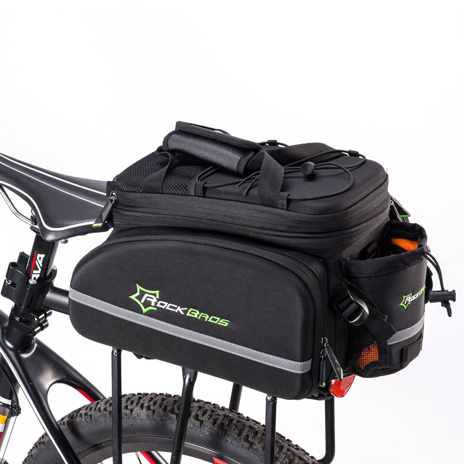 ROCKBROS Fahrrad Gepäckträgertasche wasserdichte mit Regenschutz 17-35L