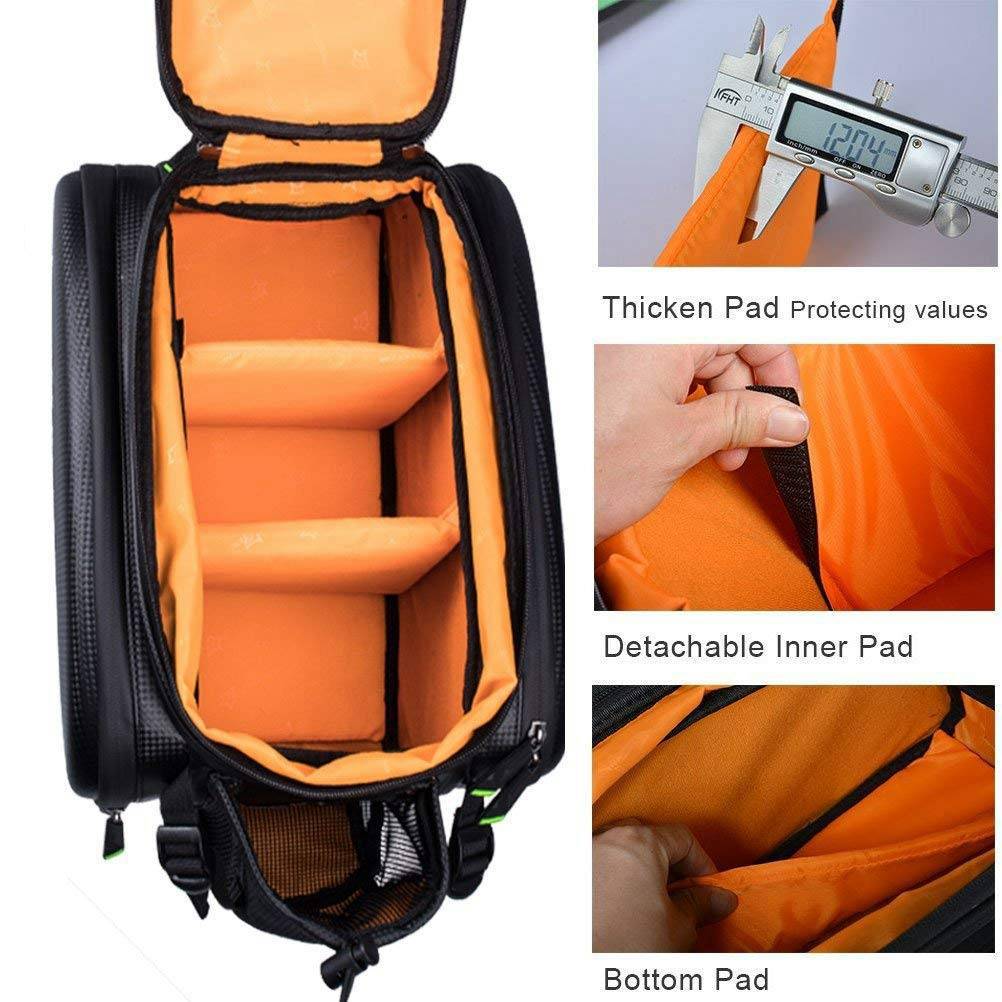 ROCKBROS Fahrrad Gepäckträgertasche wasserdichte mit Regenschutz 17-35L