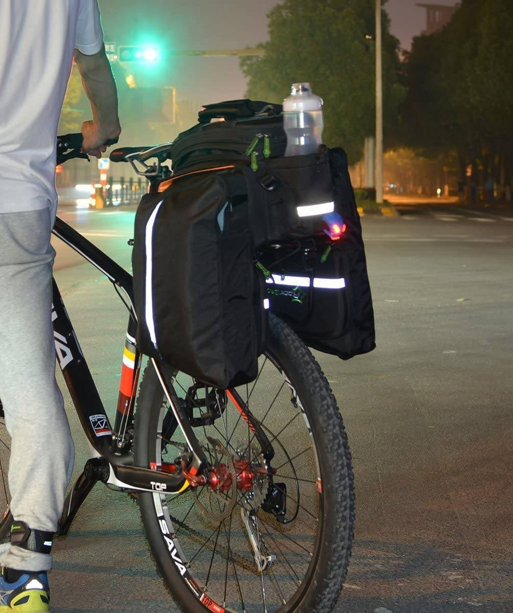 ROCKBROS Fahrrad Gepäckträgertasche wasserdichte mit Regenschutz 17-35L