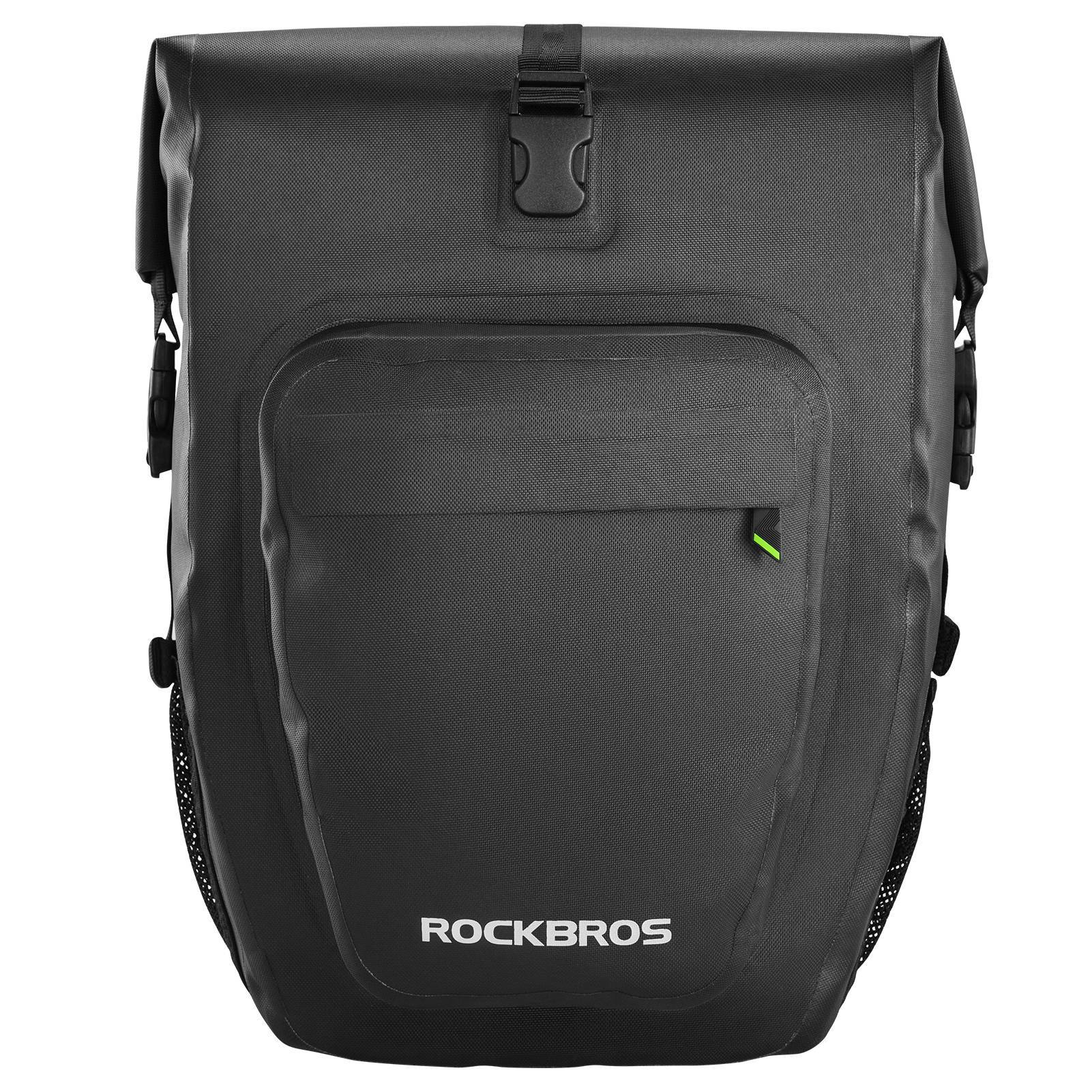 ROCKBROS Fahrrad hinter Gepäckträgertasche wasserdicht 20-27L für E-Bike/Rennrad/MTB