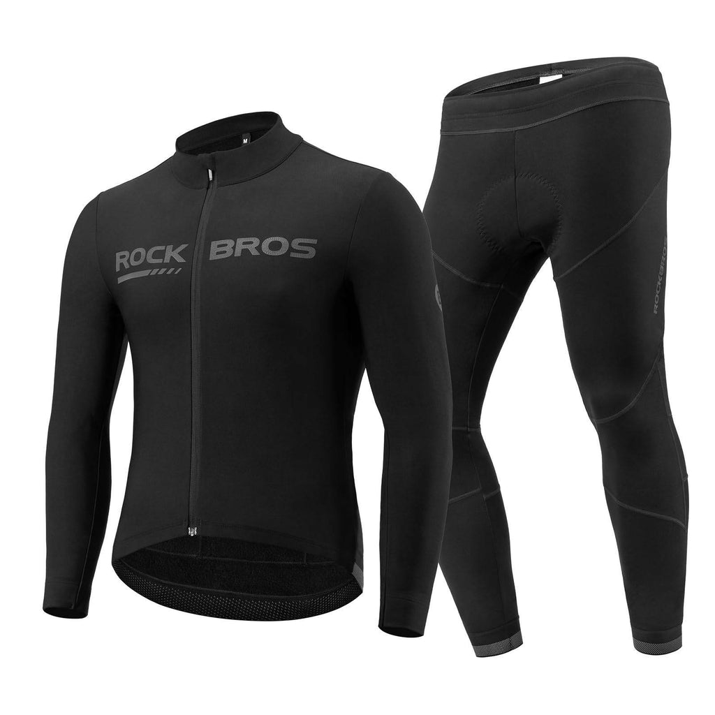 ROCKBROS Fahrrad Jacke & Hose Winter Anzug Sportlich Fahrradbekleidung