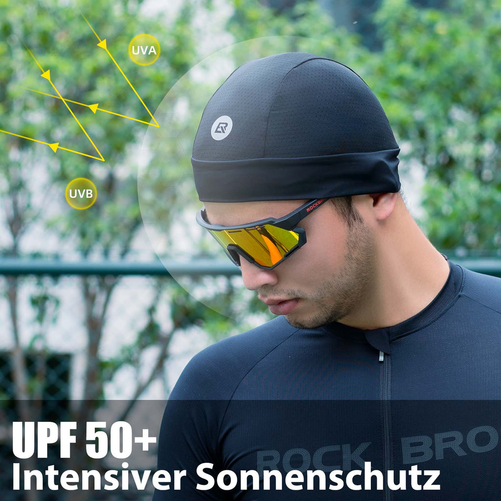 ROCKBROS Fahrrad Mütze Sommer UV Schutz Laufmütze Herren 50-64CM