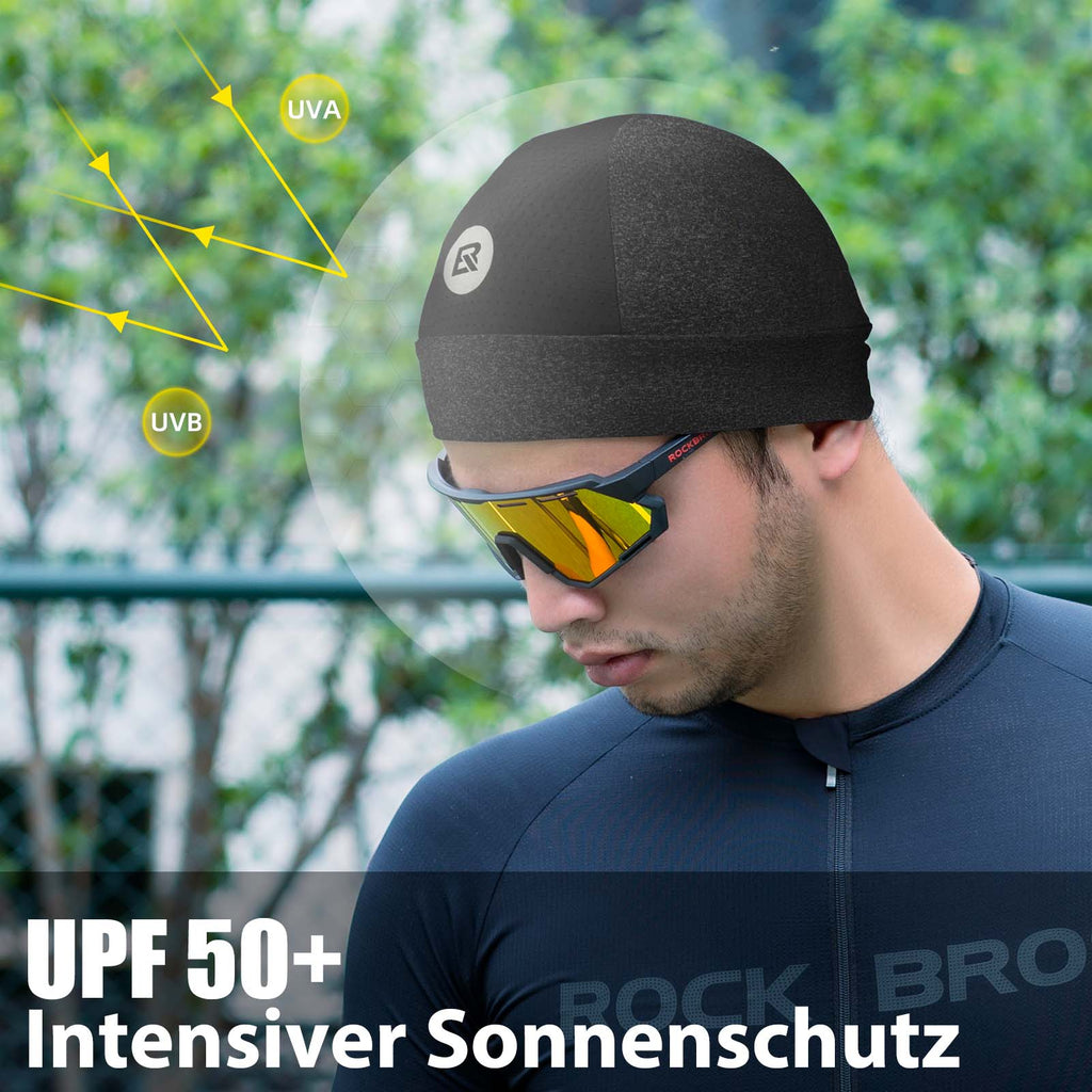 ROCKBROS Fahrrad Mütze Sommer UV Schutz Laufmütze Herren 50-64CM