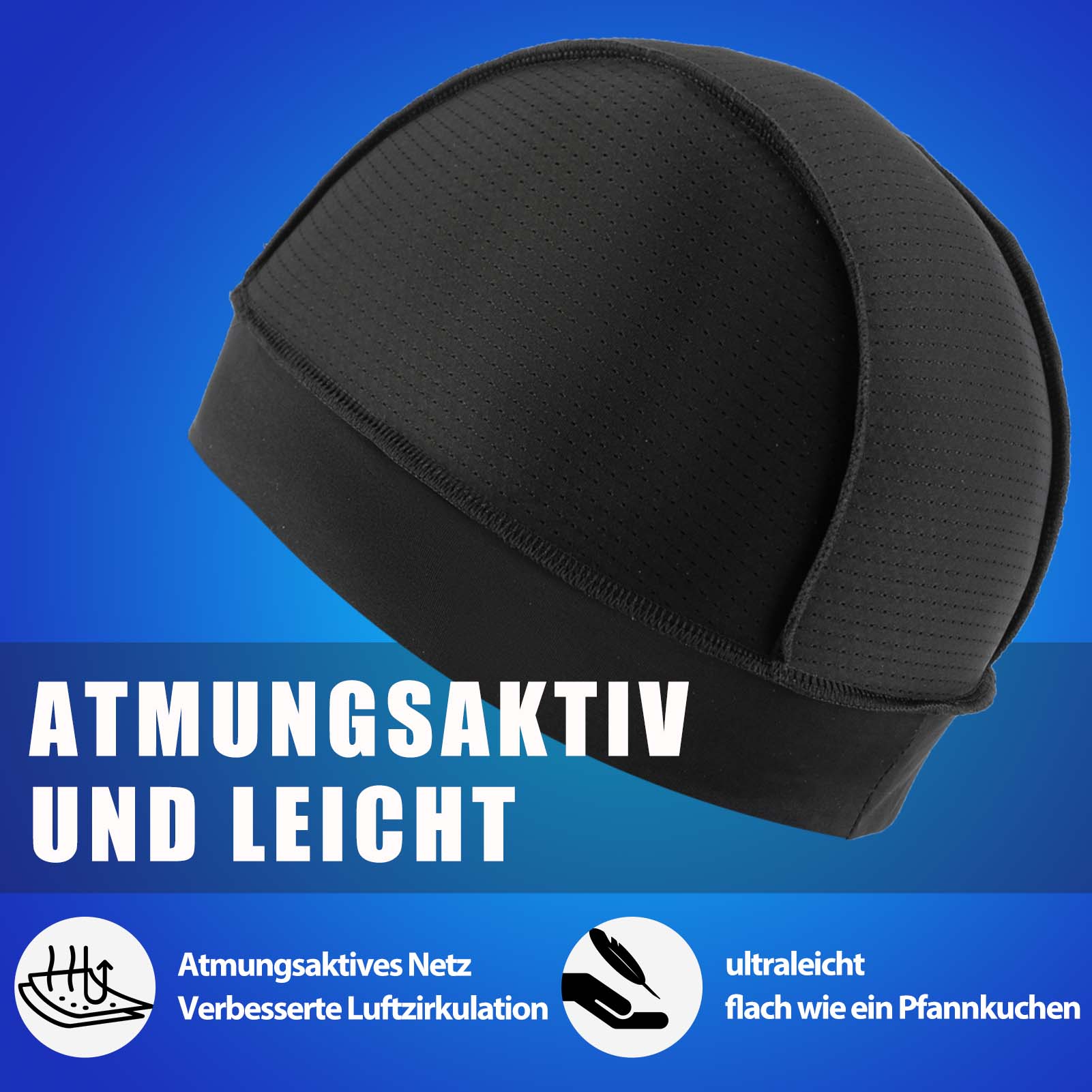 ROCKBROS Fahrrad Mütze Sommer UV Schutz Laufmütze Herren 50-64CM