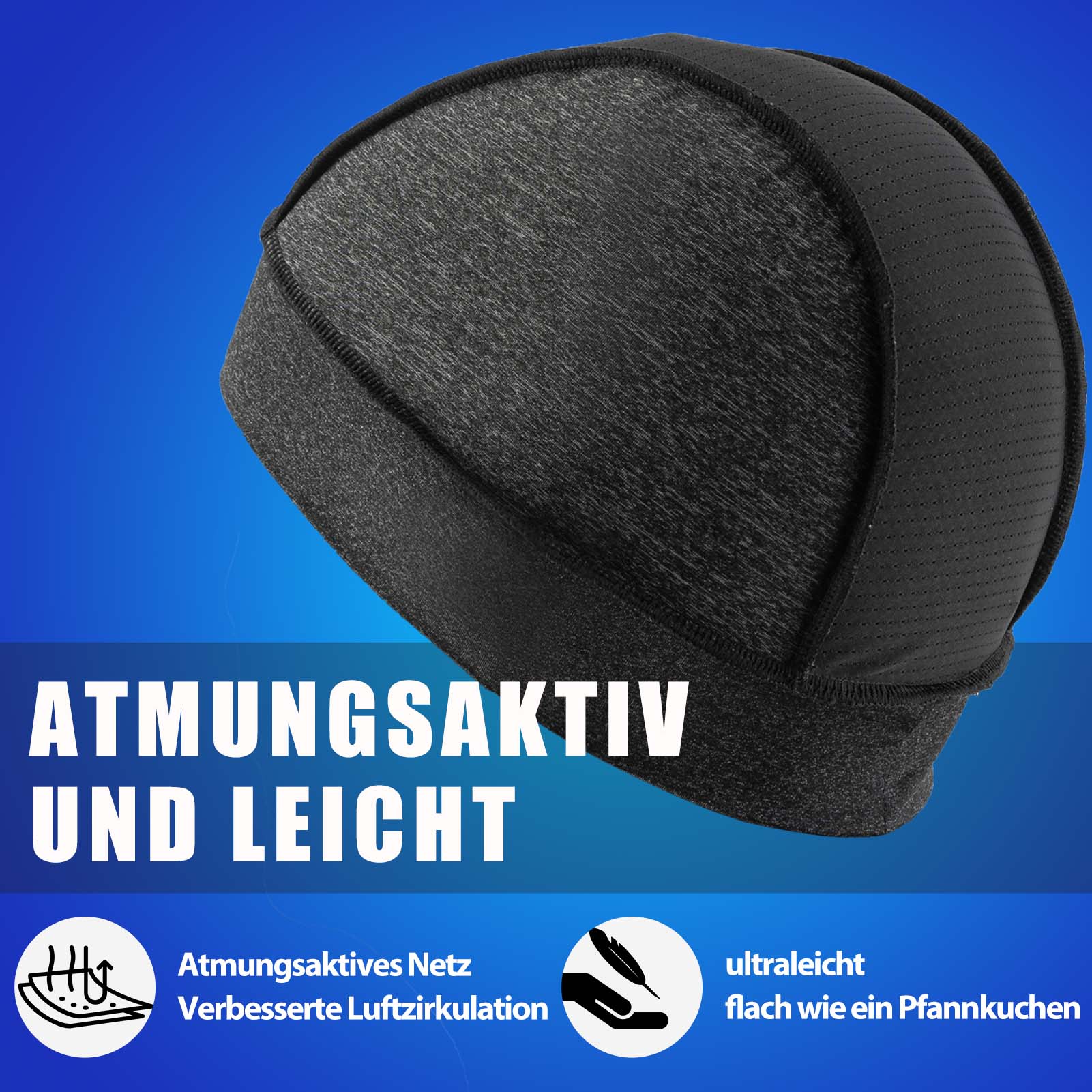 ROCKBROS Fahrrad Mütze Sommer UV Schutz Laufmütze Herren 50-64CM