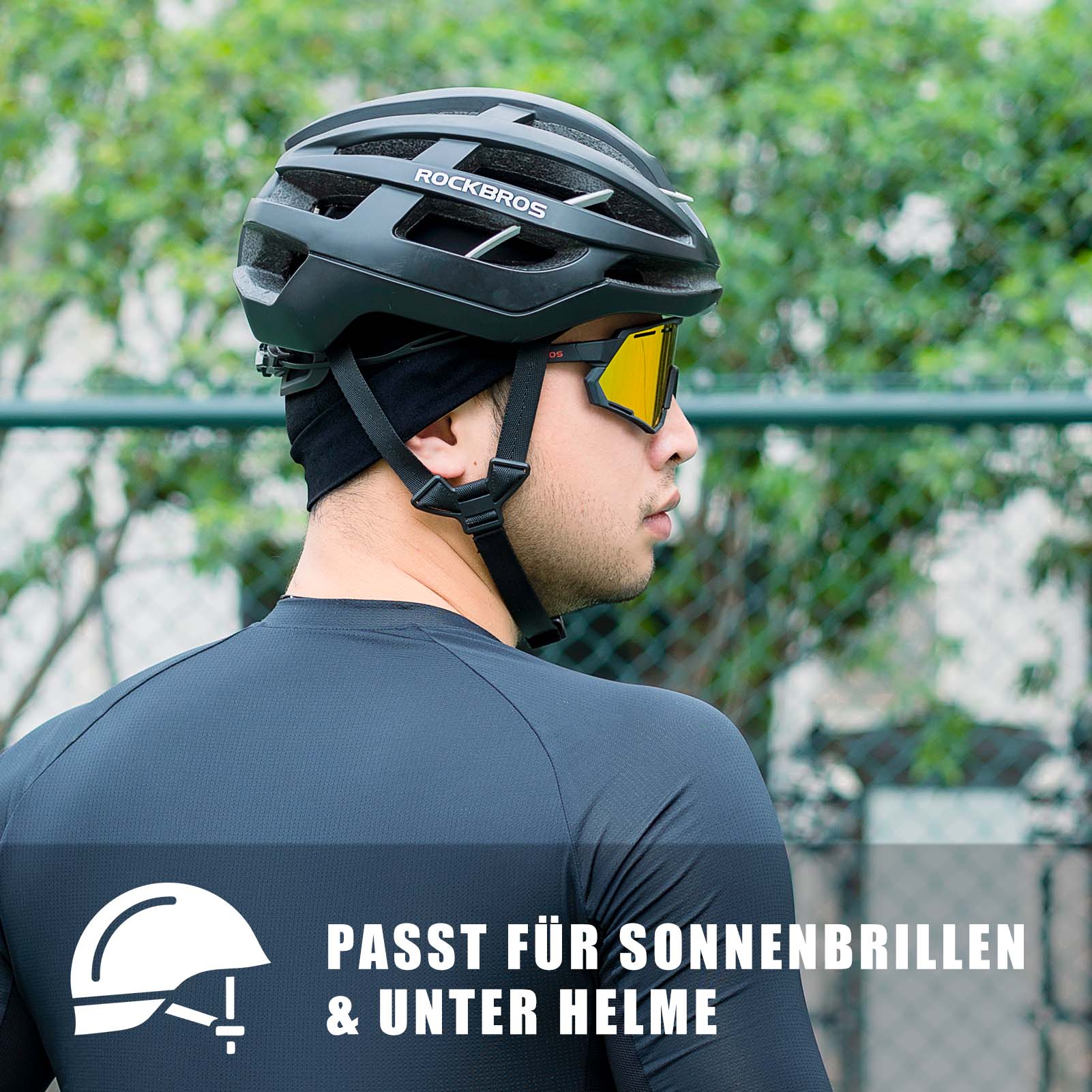 ROCKBROS Fahrrad Mütze Sommer UV Schutz Laufmütze Herren 50-64CM