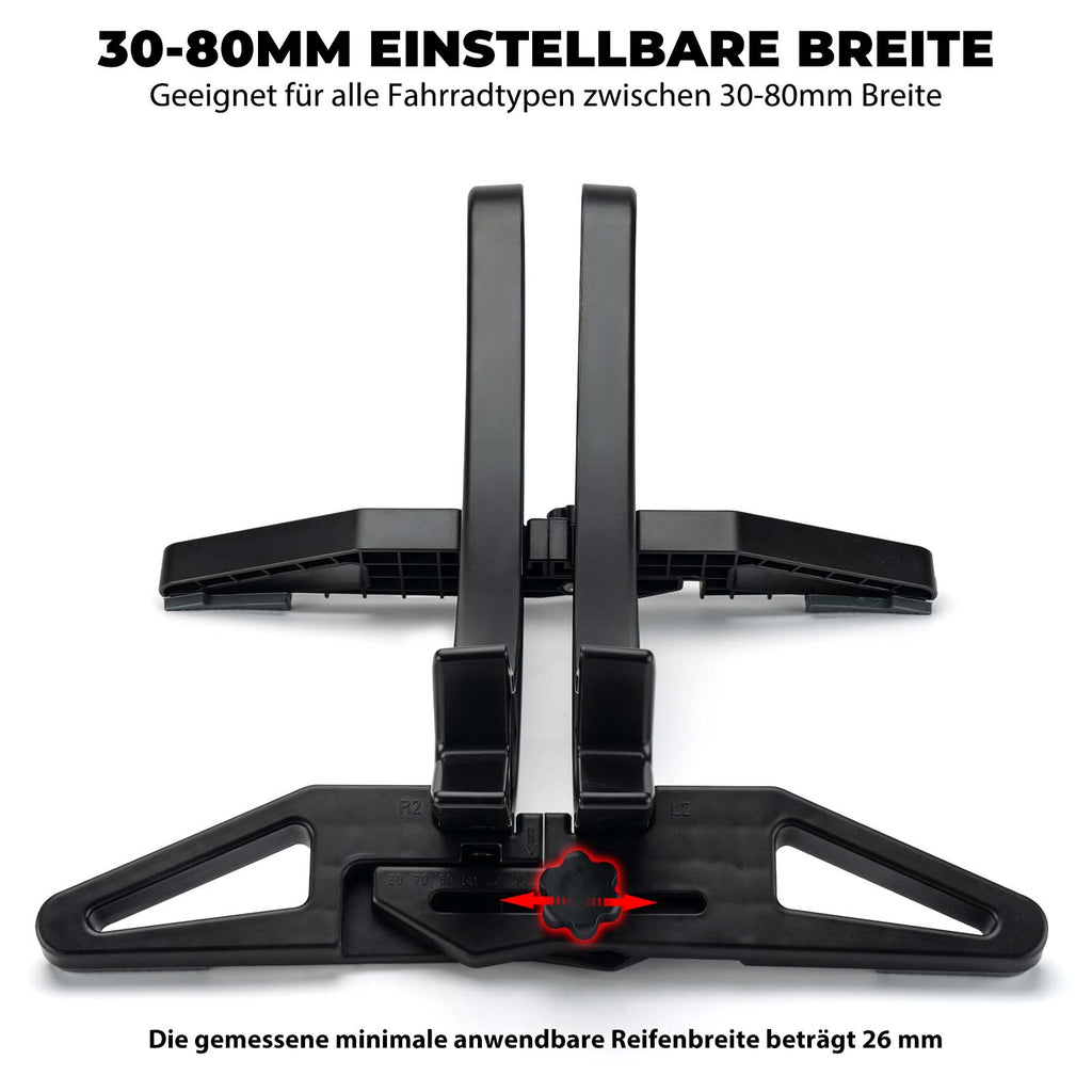 ROCKBROS Fahrrad Parkständer, verstellbare Fahrradständer für 26–80 mm