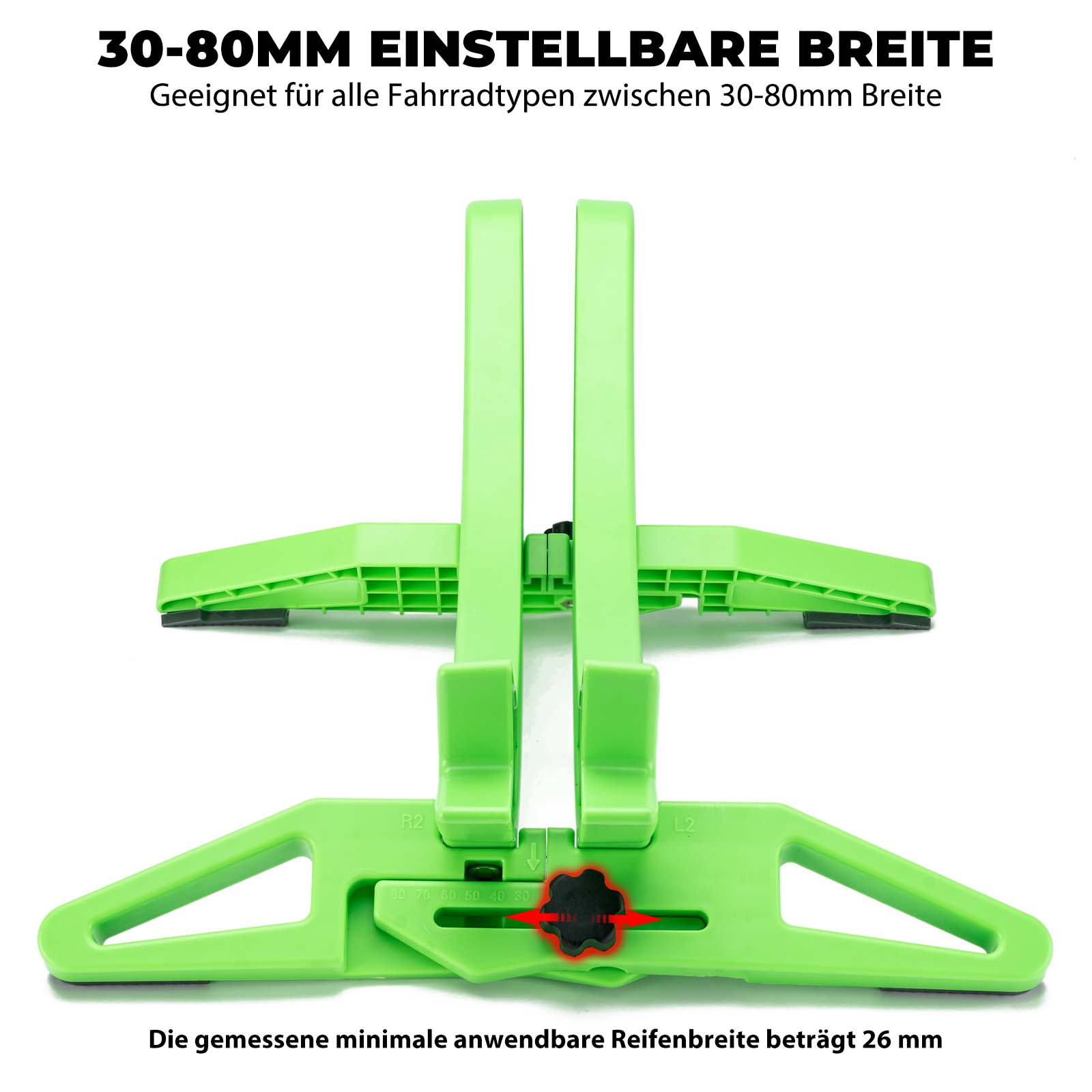 ROCKBROS Fahrrad Parkständer, verstellbare Fahrradständer für 26–80 mm