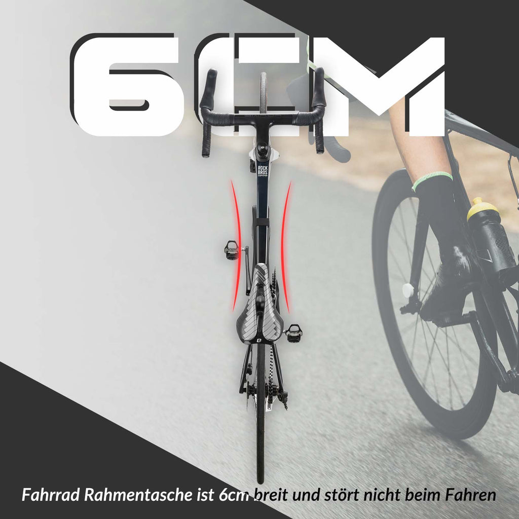 ROCKBROS Fahrrad Rahmentasche 1,5L Dreieckstasch Wasserdicht Fahrradtasche