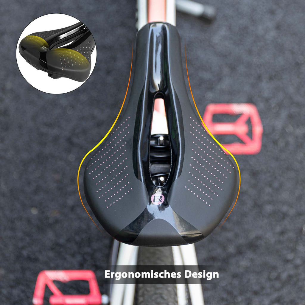 ROCKBROS Fahrrad Sattel Ergonomischer Stoßdämpfender Fahrradsattel Unisex