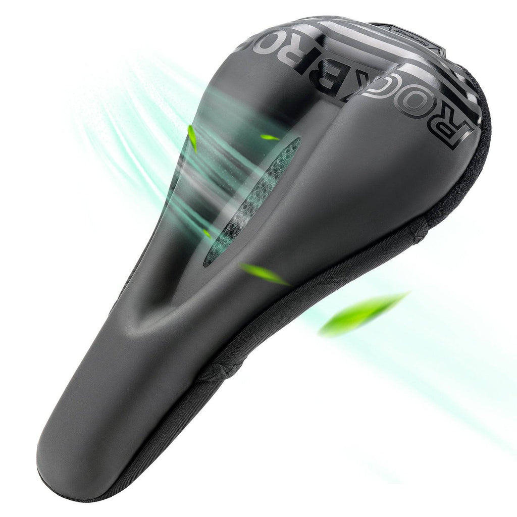 ROCKBROS Fahrrad Sattelbezug Gel Gepolsterter Weicher Fahrradsitz Bezug
