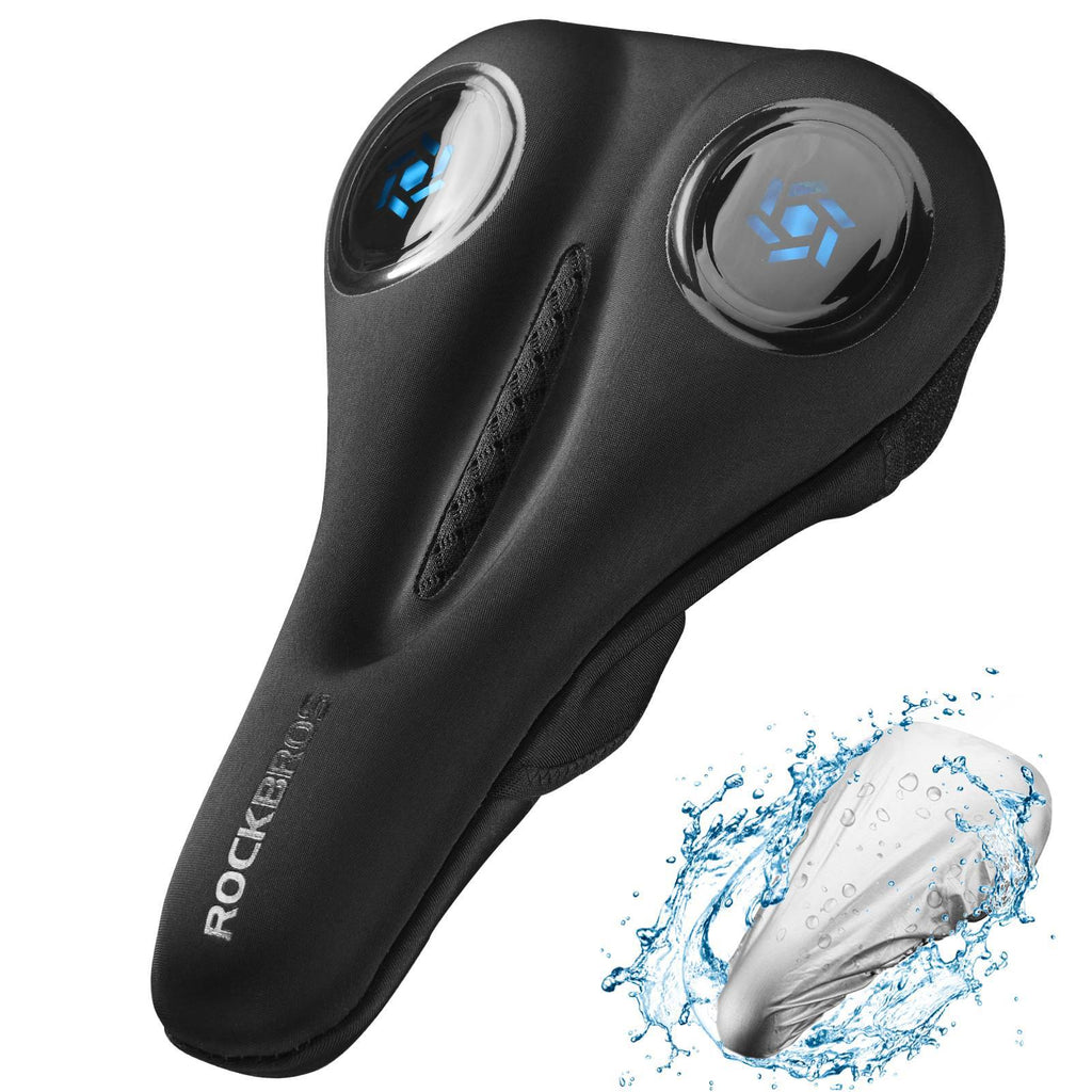 ROCKBROS Fahrrad Sattelbezug Gel Sattel Überzug Schwarz