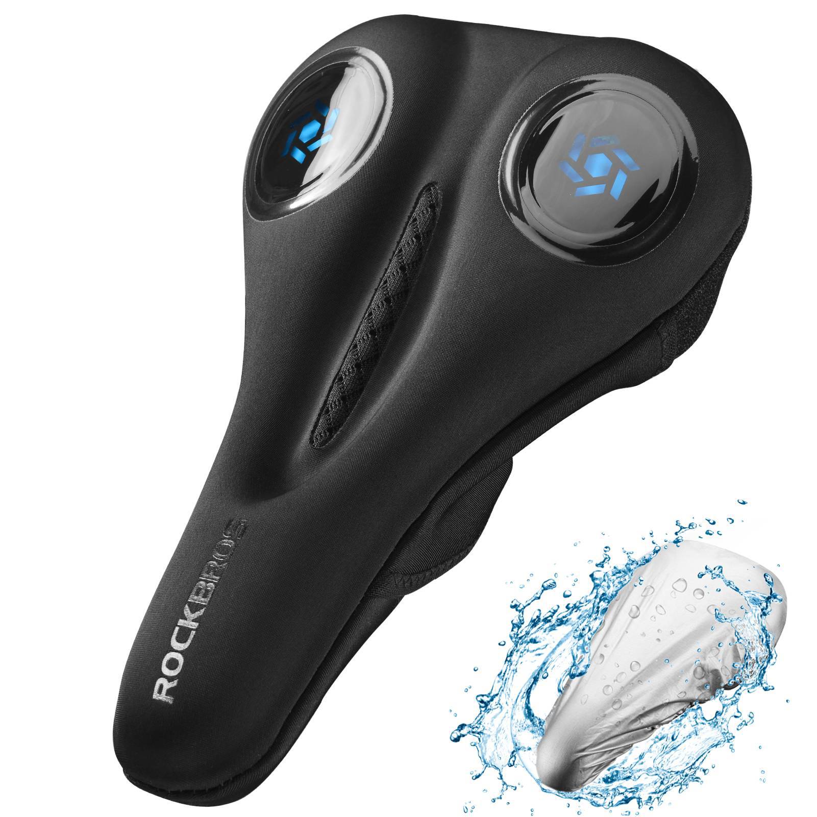 ROCKBROS Fahrrad Sattelbezug Gel Sattel Überzug Schwarz