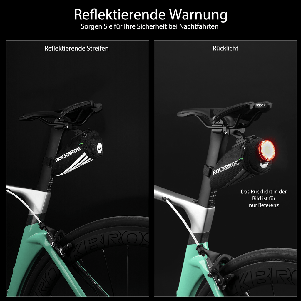ROCKBROS Fahrrad Satteltasche für MTB/Rennrad/Faltrad Mini Portable
