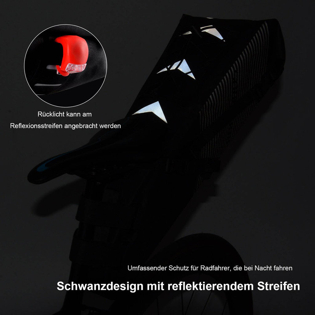 ROCKBROS Fahrrad Satteltasche IPX7 wasserdicht Sitztasche 10L
