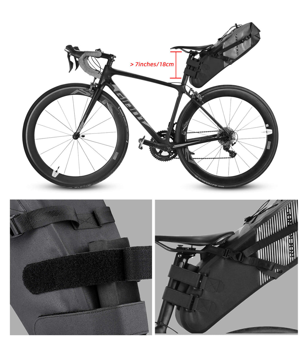ROCKBROS Fahrrad Satteltasche IPX7 wasserdicht Sitztasche 10L