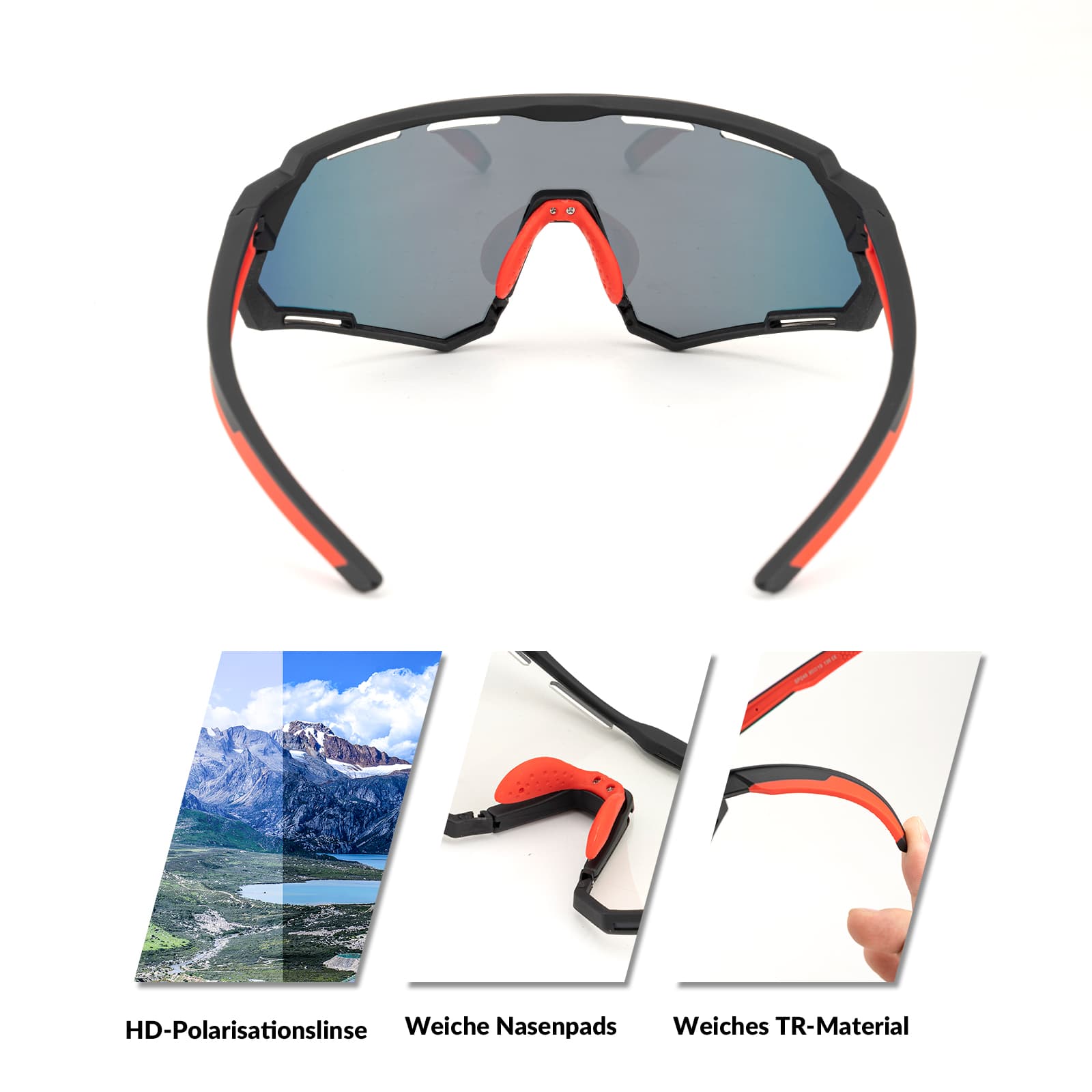 2-in-1 Fahrradbrille: Polarisiert und Selbsttönend