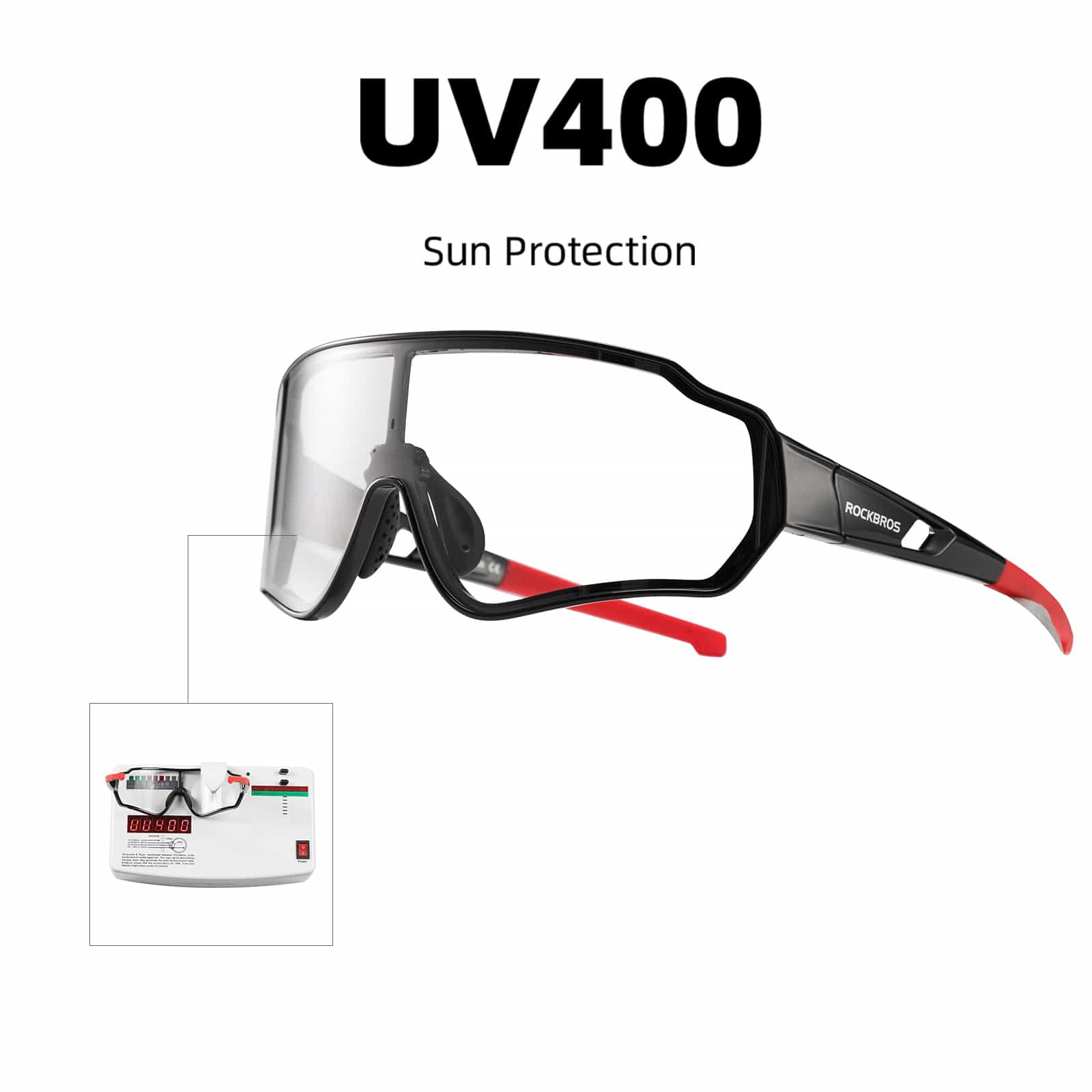 Unisex Photochromic Sportbrille mit UV400-Schutz