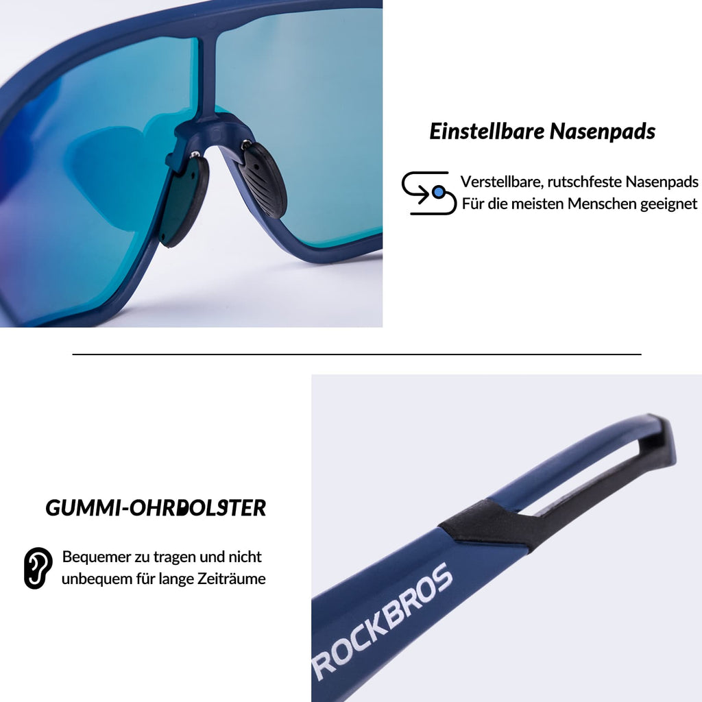 Polarisierte Sportbrille für Radfahrer (UV-Schutz)
