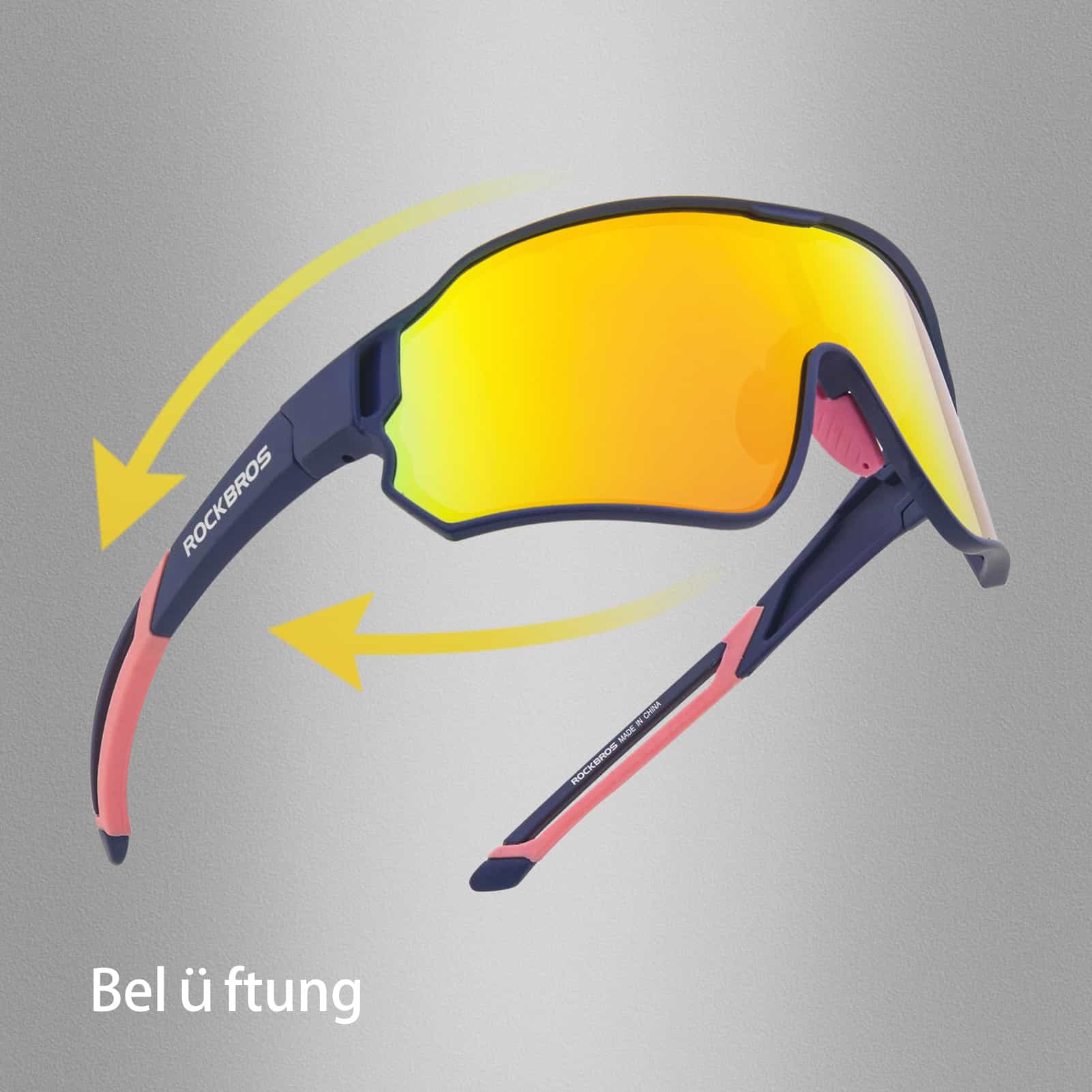 Polarisierte Sportbrille für Radfahrer (UV-Schutz)