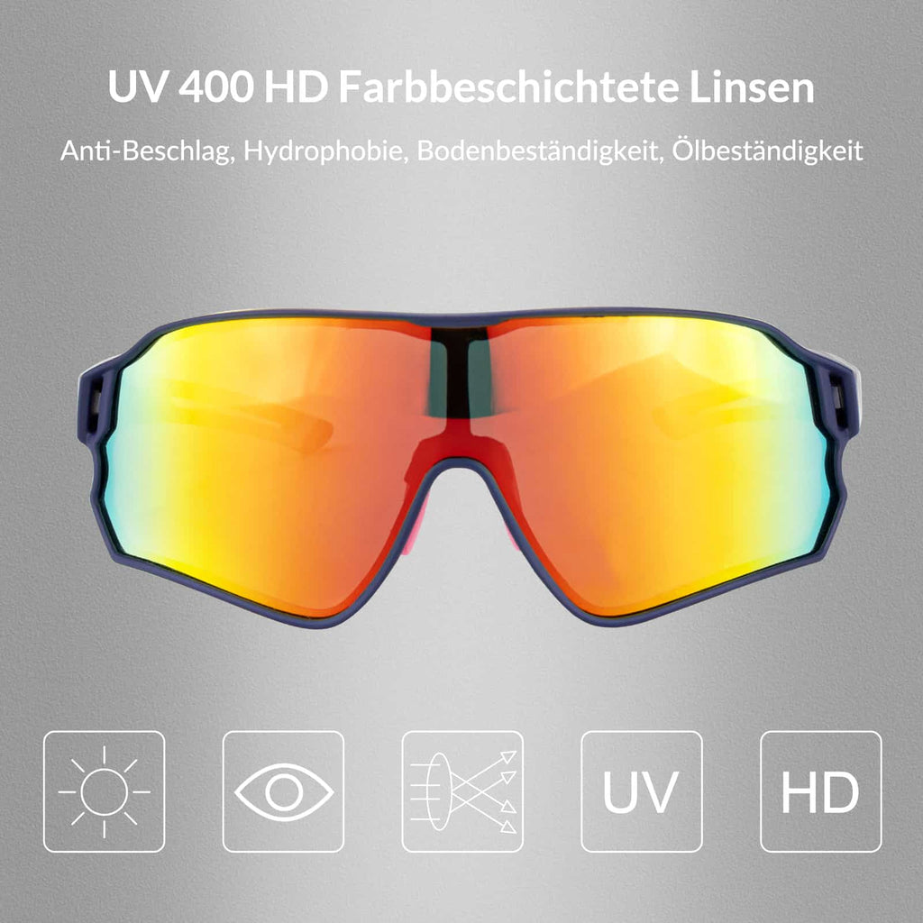 Polarisierte Sportbrille für Radfahrer (UV-Schutz)