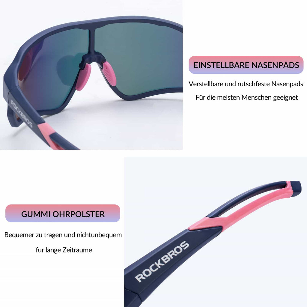 Polarisierte Sportbrille für Radfahrer (UV-Schutz)