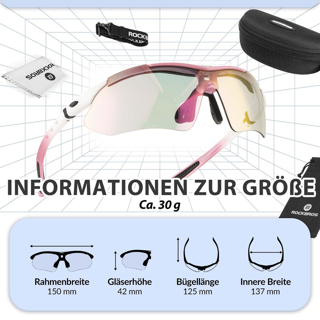 Adaptive Selbsttönende Sportsonnenbrille (UV400)