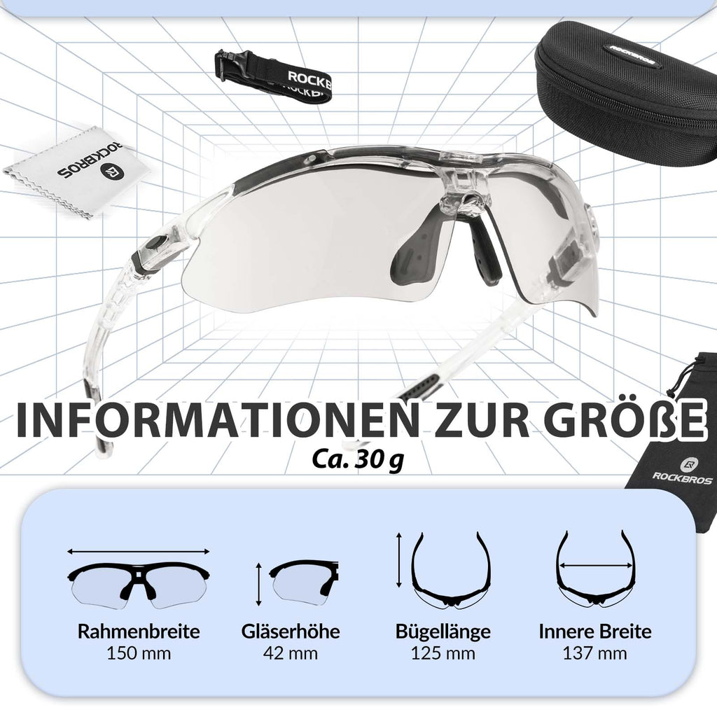 Adaptive Selbsttönende Sportsonnenbrille (UV400)