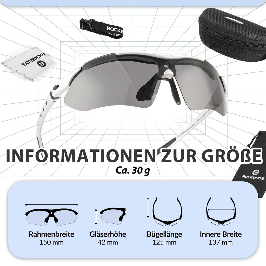 Adaptive Selbsttönende Sportsonnenbrille (UV400)