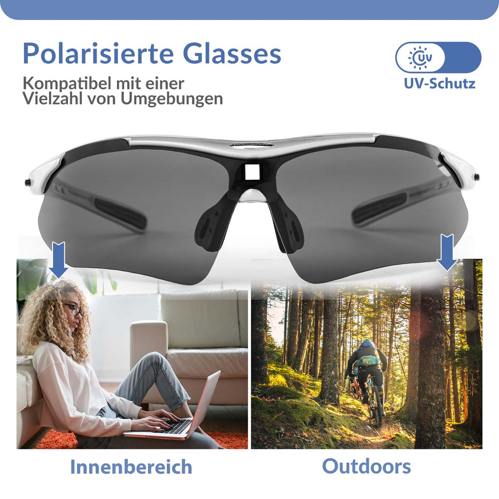 Adaptive Selbsttönende Sportsonnenbrille (UV400)
