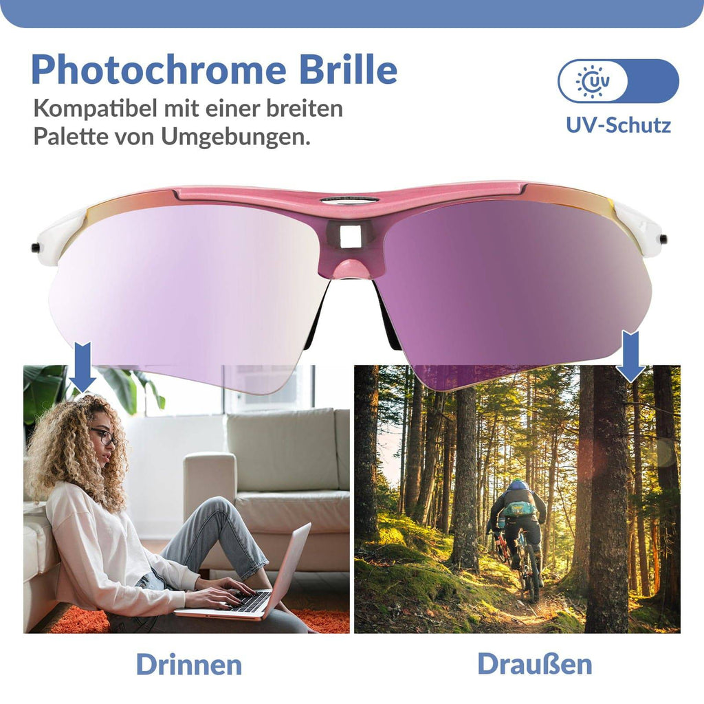 Adaptive Selbsttönende Sportsonnenbrille (UV400)