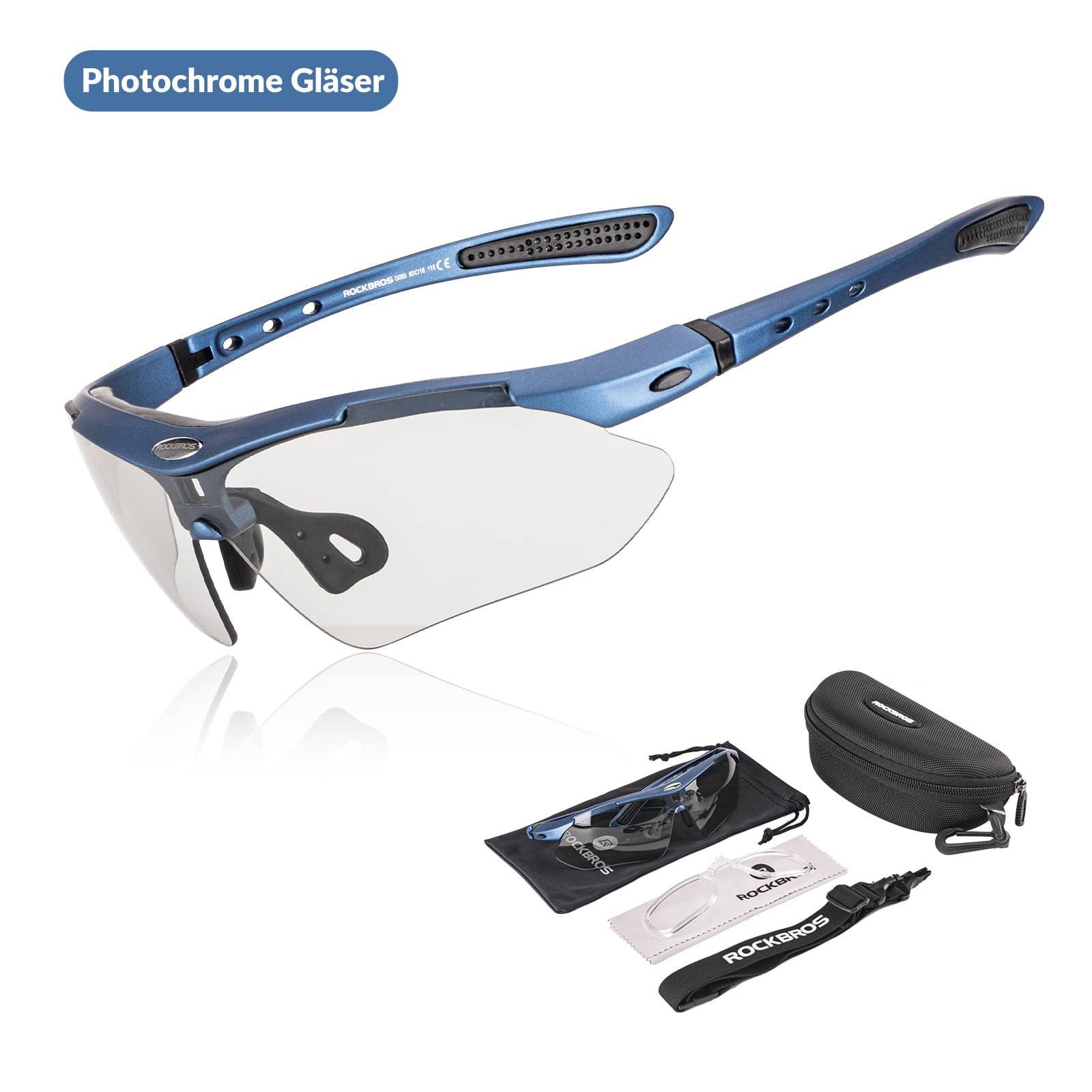 Adaptive Selbsttönende Sportsonnenbrille (UV400)