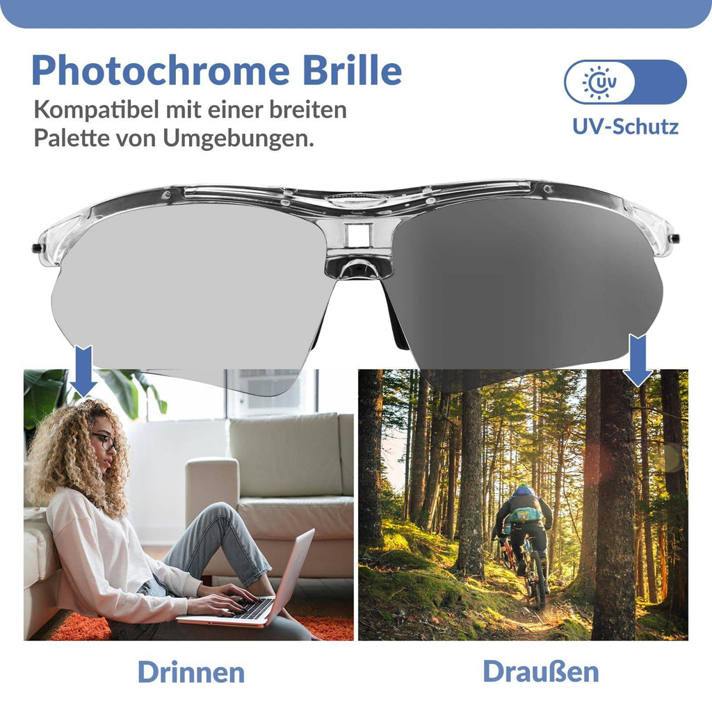 Adaptive Selbsttönende Sportsonnenbrille (UV400)