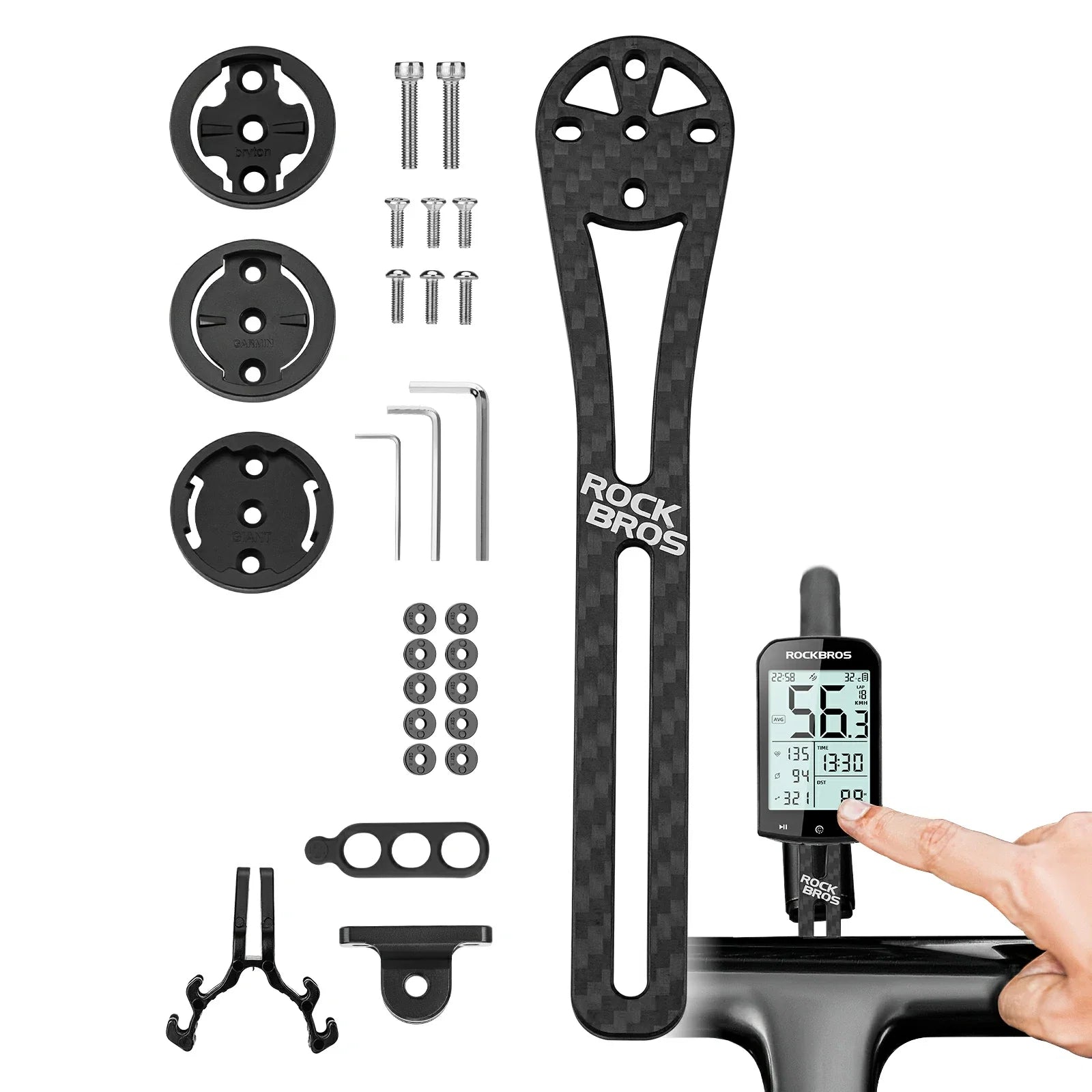 Fahrradcomputer Halterung Lenkerhalterung für Garmin/Bryton/Giant