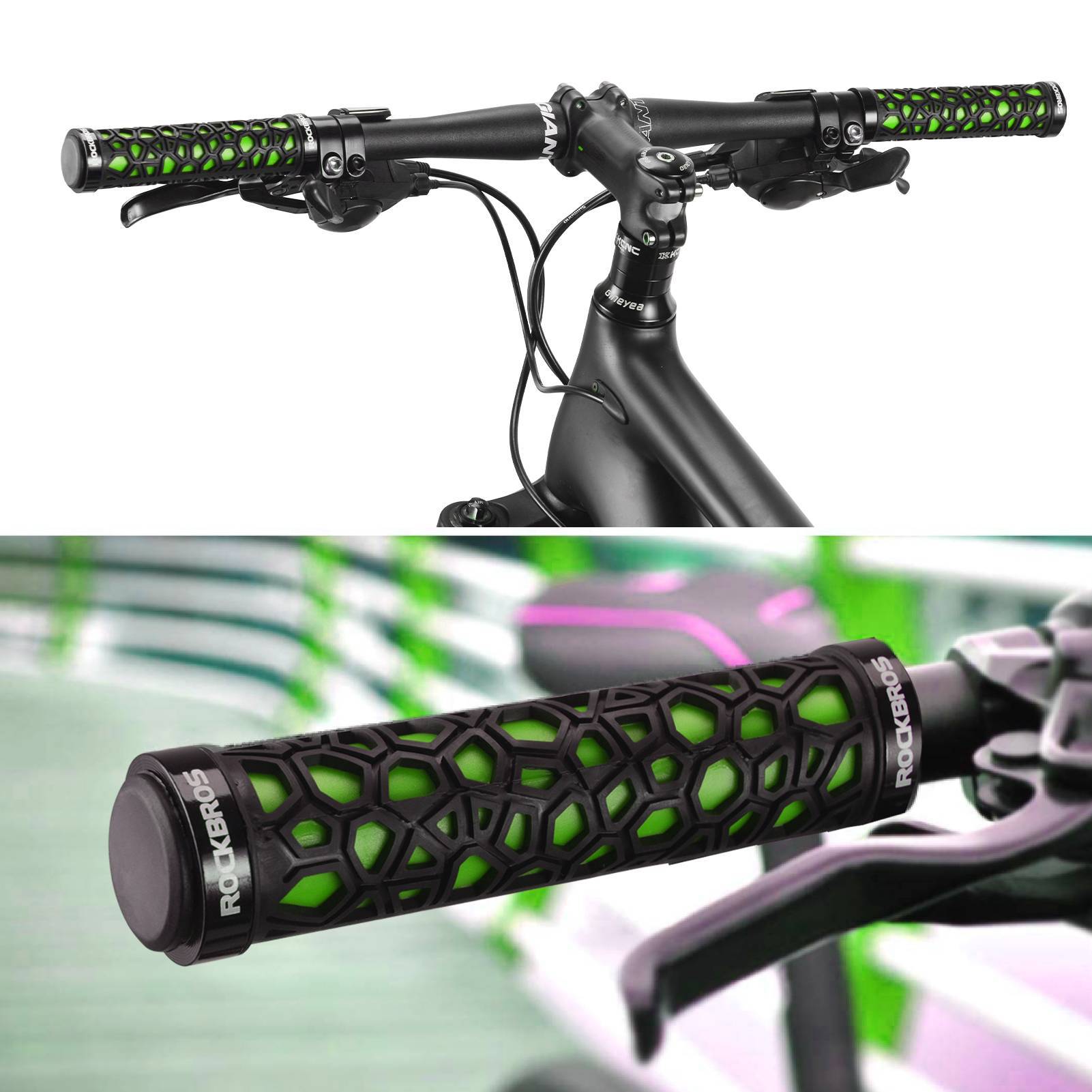 ROCKBROS Fahrradgriffe Lenkergriffe für Mountainbike/ Scooter/ E-Bike/ Cityrad/ Rennrad