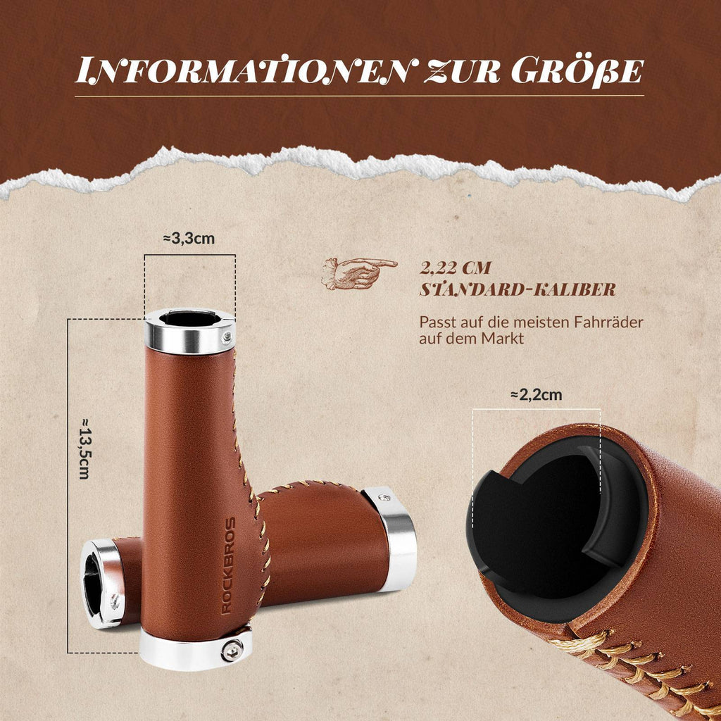 ROCKBROS Fahrradgriffe MTB Retro Lenkergriffe Ergonomisch Design