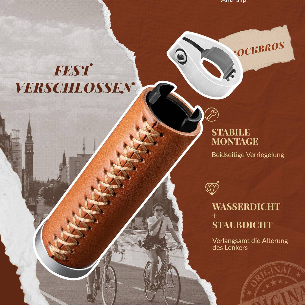 ROCKBROS Fahrradgriffe MTB Retro Lenkergriffe Ergonomisch Design