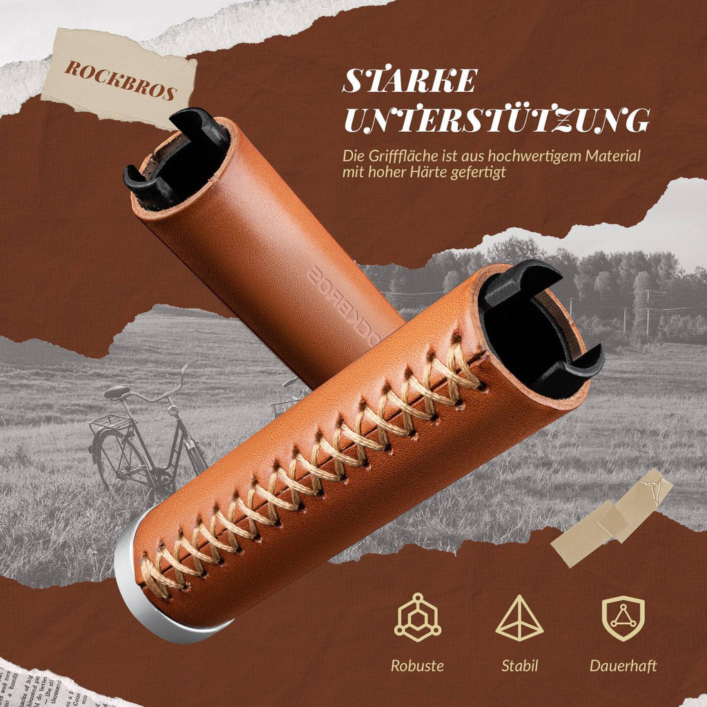 ROCKBROS Fahrradgriffe MTB Retro Lenkergriffe Ergonomisch Design