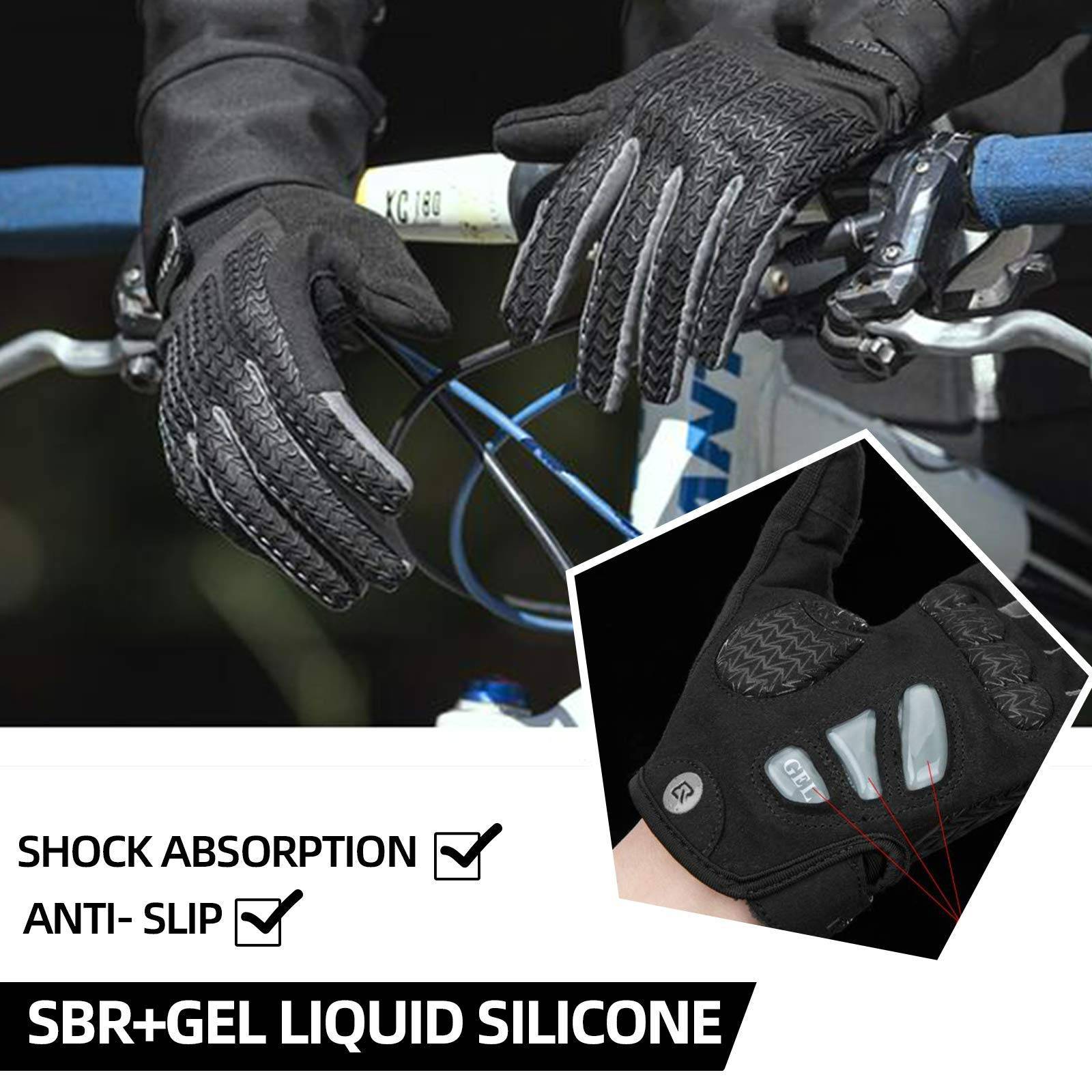 ROCKBROS Fahrradhandschuhe Frühling/Herbst Touchscreen unisex