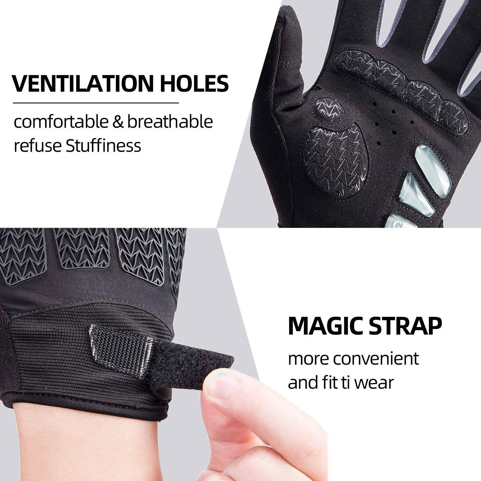 ROCKBROS Fahrradhandschuhe Frühling/Herbst Touchscreen unisex