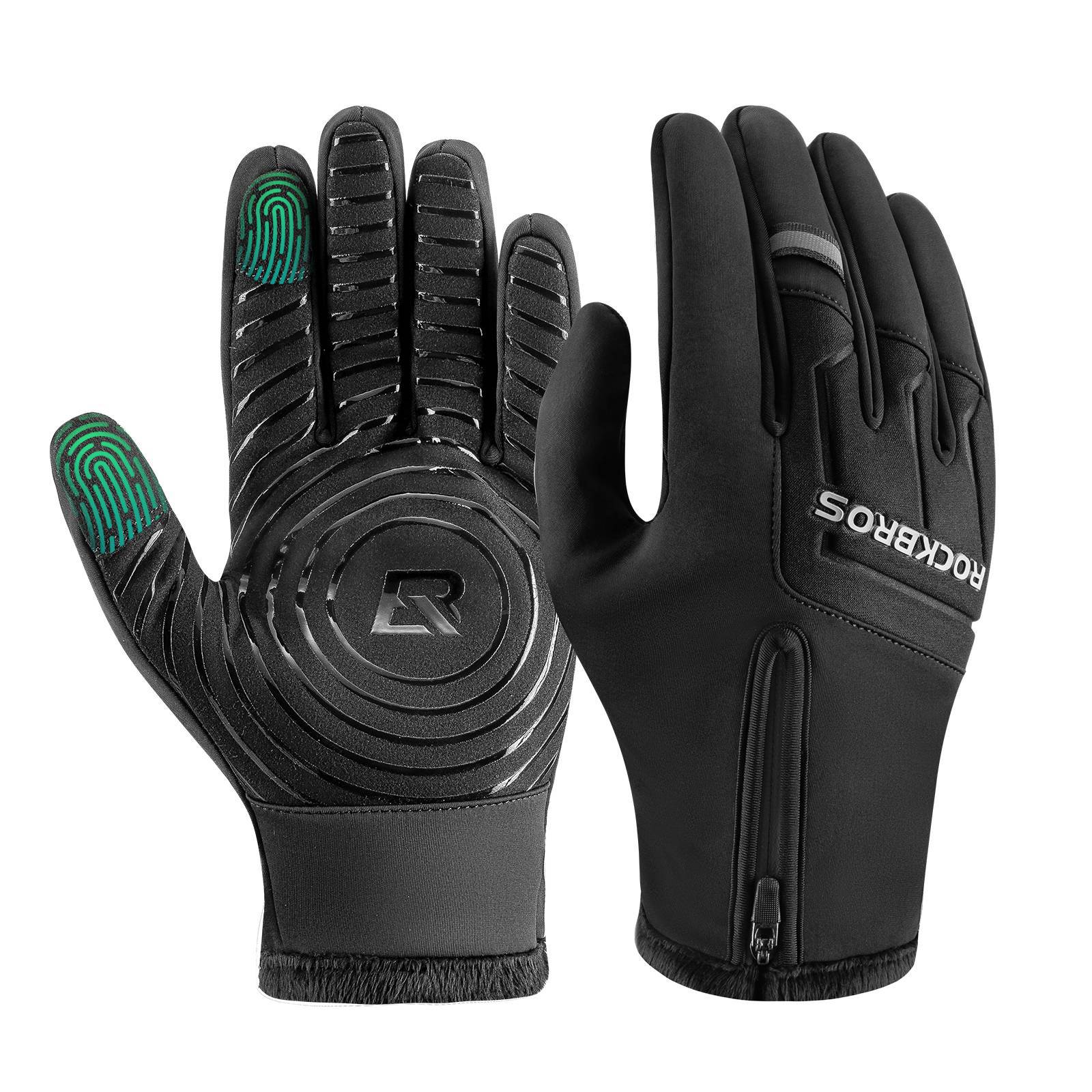 ROCKBROS Fahrradhandschuhe Touchscreen Warme Winterhandschuhe S-XL