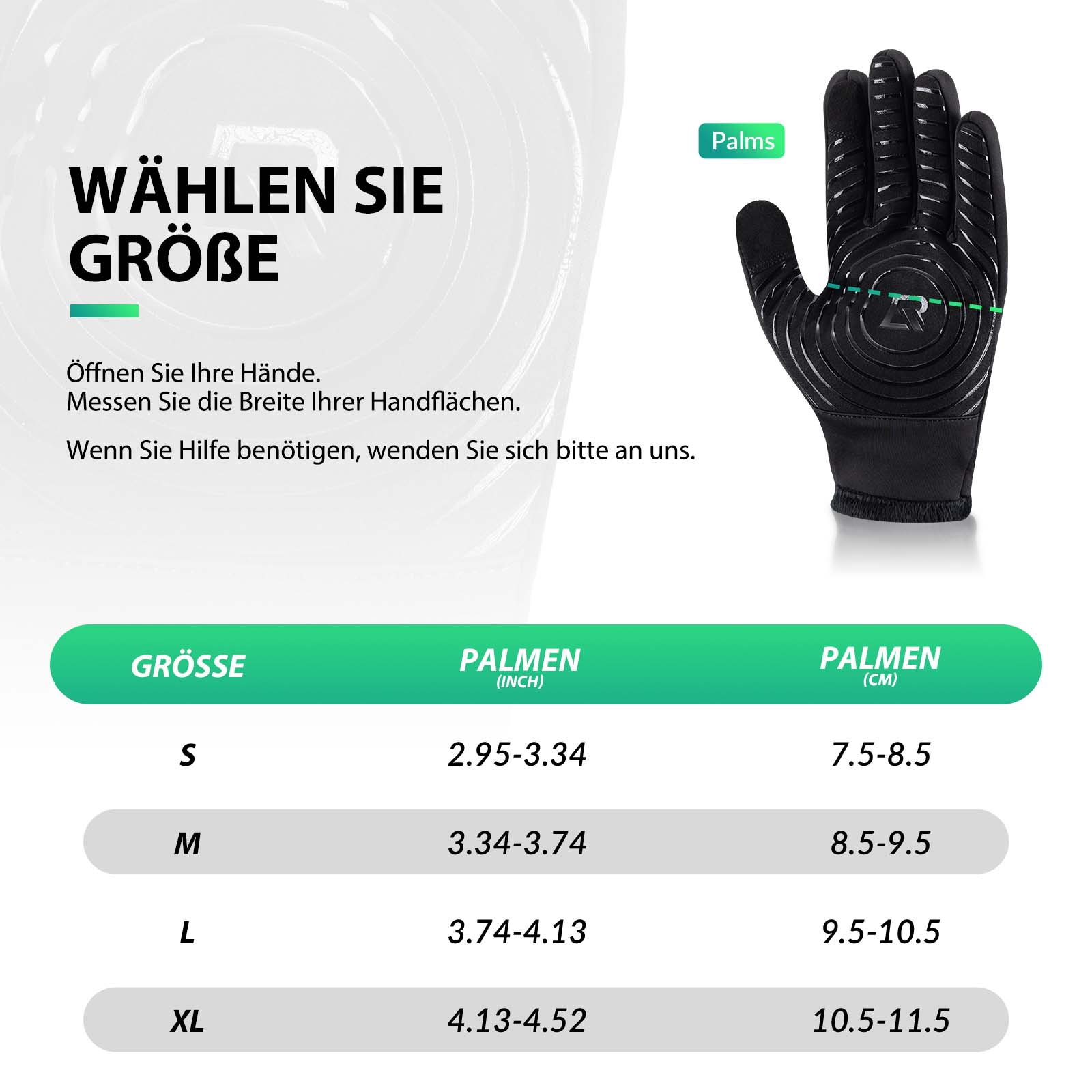 ROCKBROS Fahrradhandschuhe Touchscreen Warme Winterhandschuhe S-XL